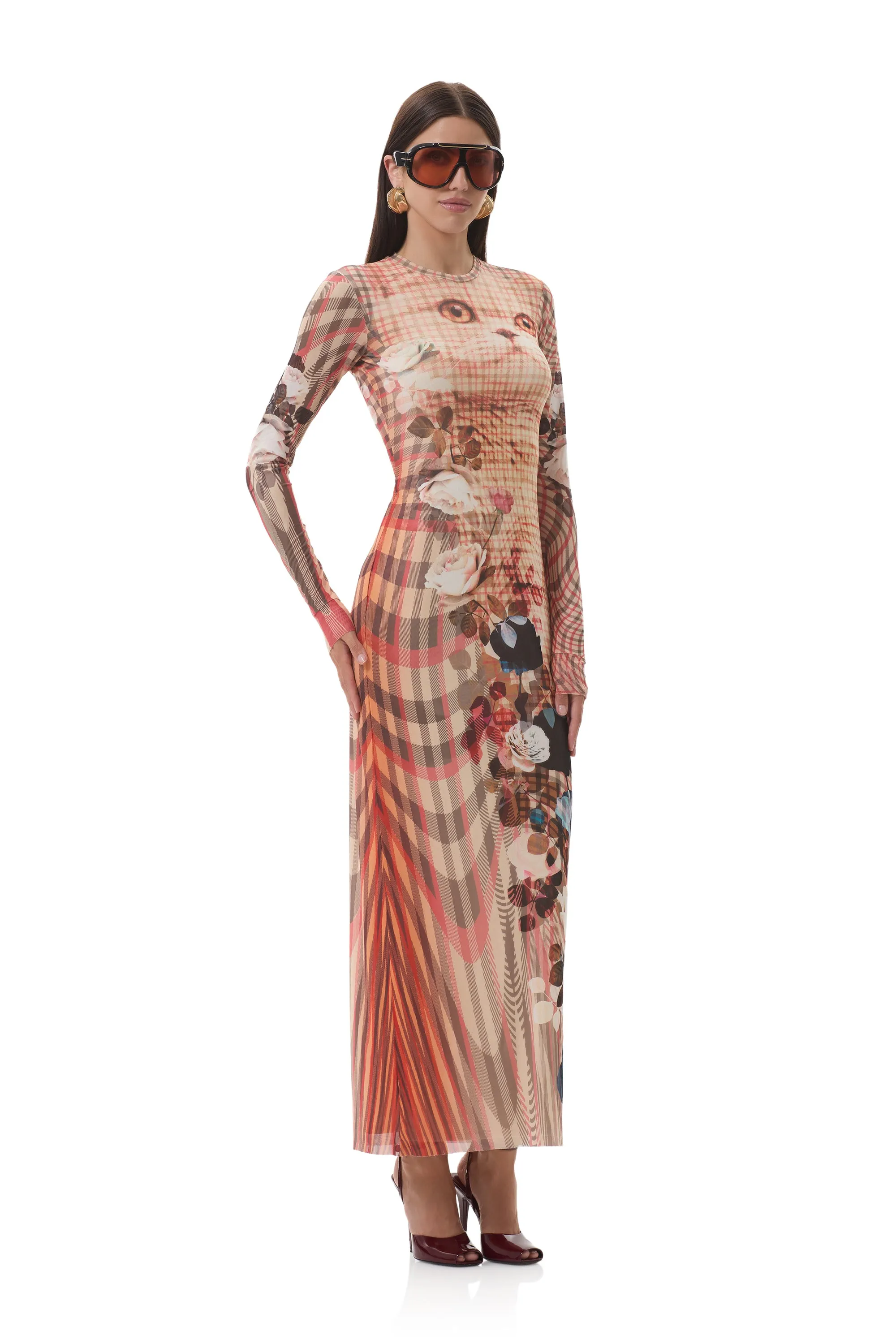 Didi Dress - Kitten Plaid Travel-Style