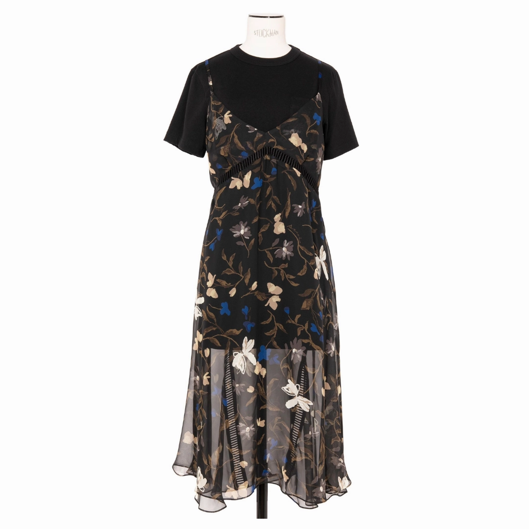 Smart Shape Lux Look Floral Print Cotton Jersey Dress