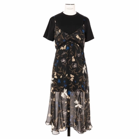 Smart Shape Lux Look Floral Print Cotton Jersey Dress
