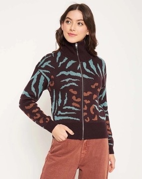 Madame Chocolate Printed Sweater Light Wear