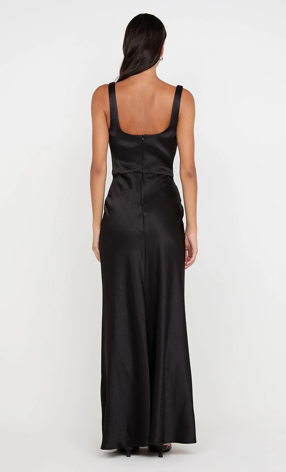 AUSTEN COWL NECK MAXI DRESS - BLACK Travel Option Soft-touch daywear
