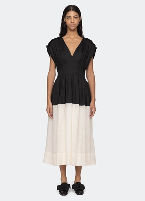 Luxurious Texture Modern Waist Design Nicola Dress