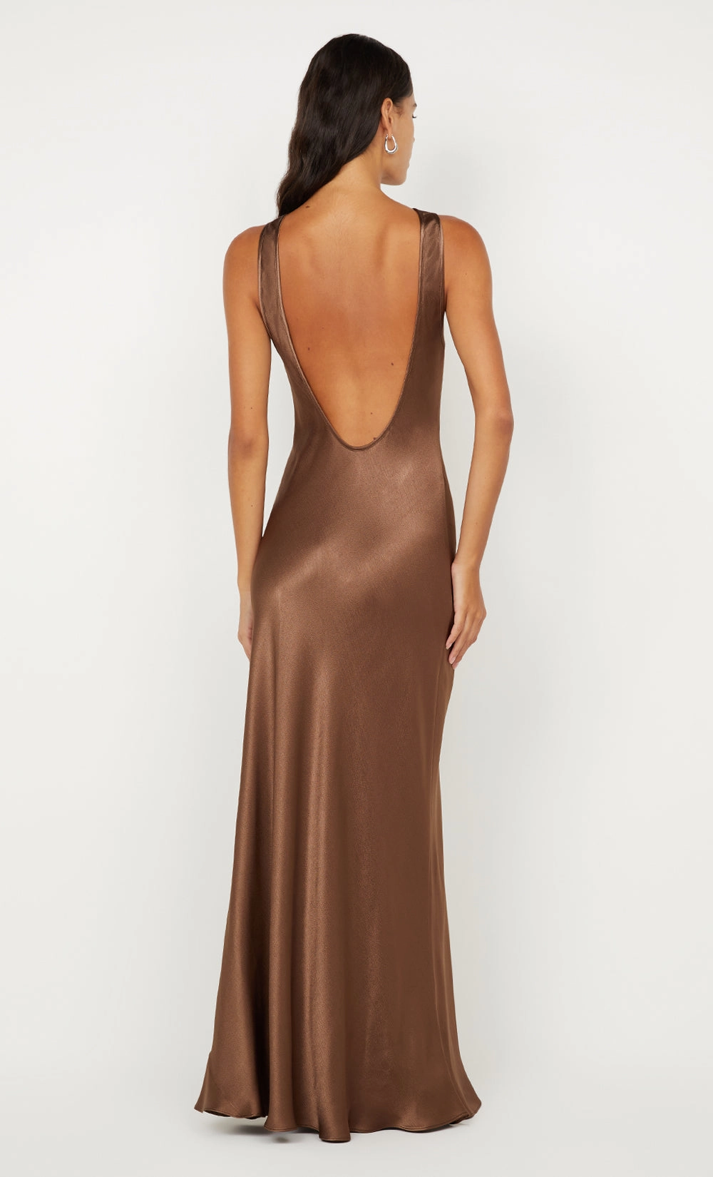 ELISIA TWIST MAXI DRESS - MILK CHOCOLATE Formal Style Fresh Color