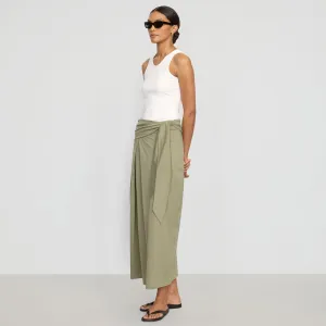 Dust Proof Fabric Elke Tie-Waist Maxi Skirt