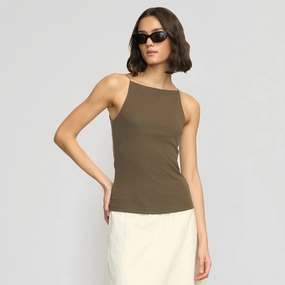 Ella Sleeveless Tank TumbleDryFriendlyMaterial Elasticated Trim