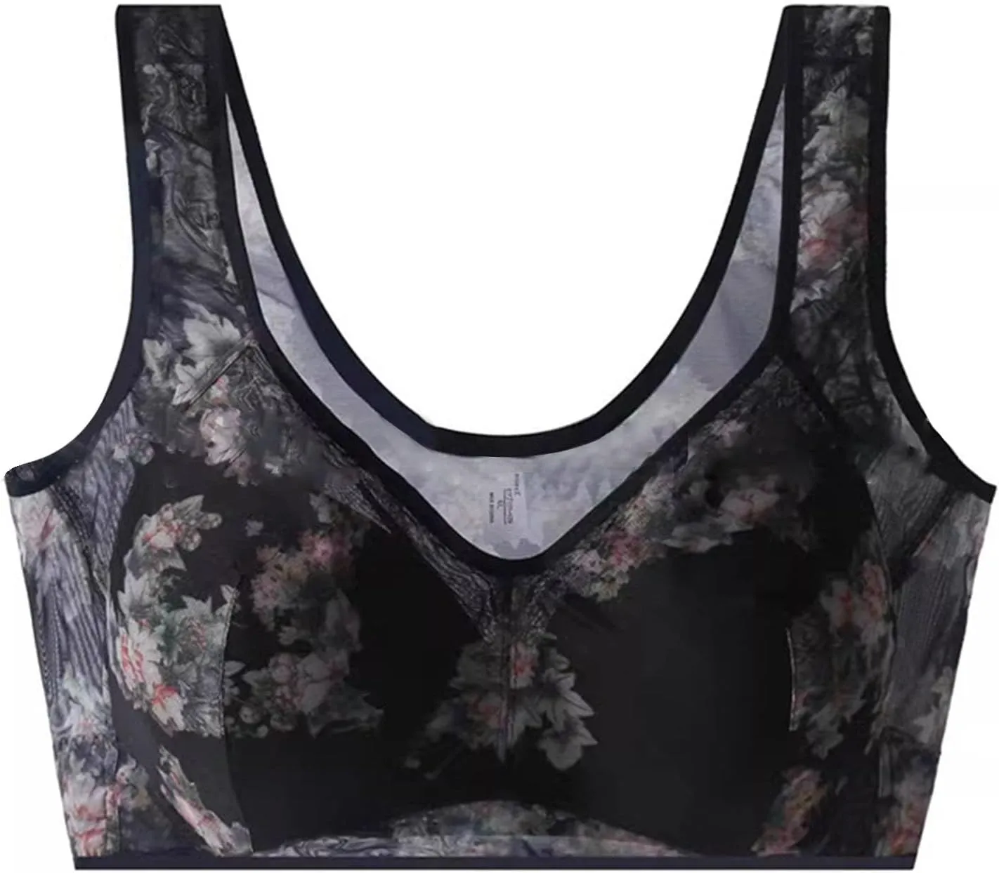 Ellebloom Lace Buttonless Comfortable Bra, Miracharm Bras, Seamless Wireless Push up Bras for Women, Push-Up Lace Bra