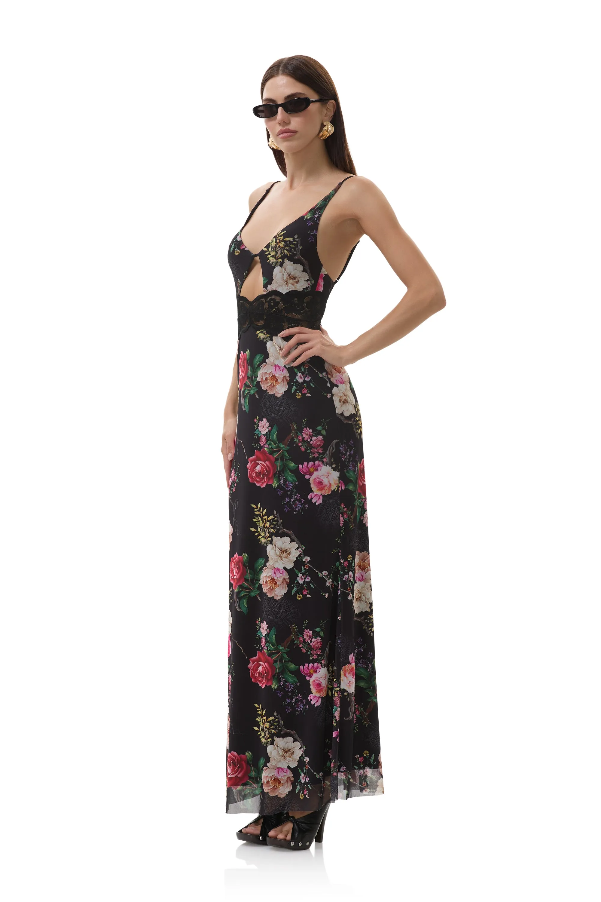 Elyse Dress - Noir Summer Rose Skin Glow