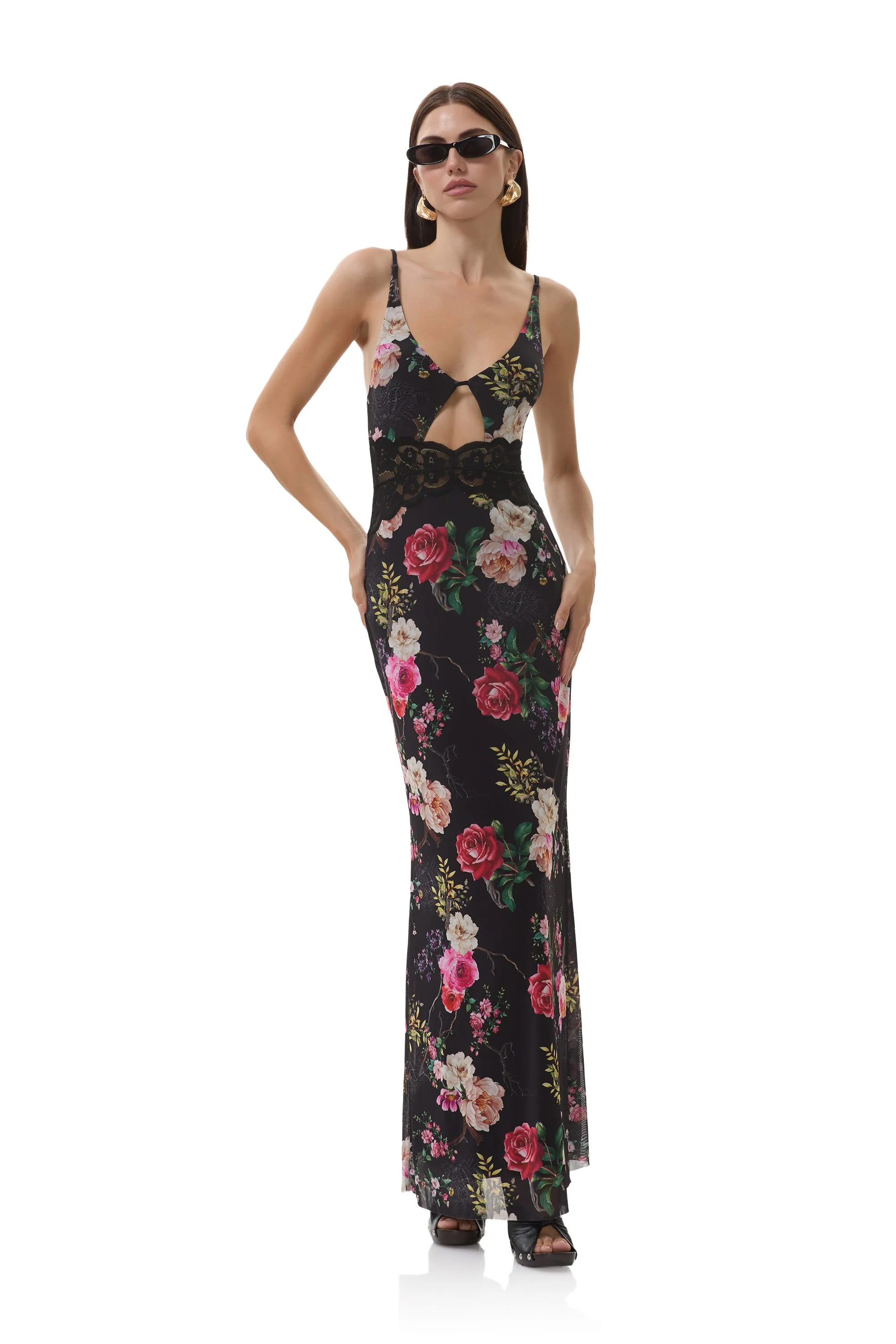 Elyse Dress - Noir Summer Rose Chic Casual Wear