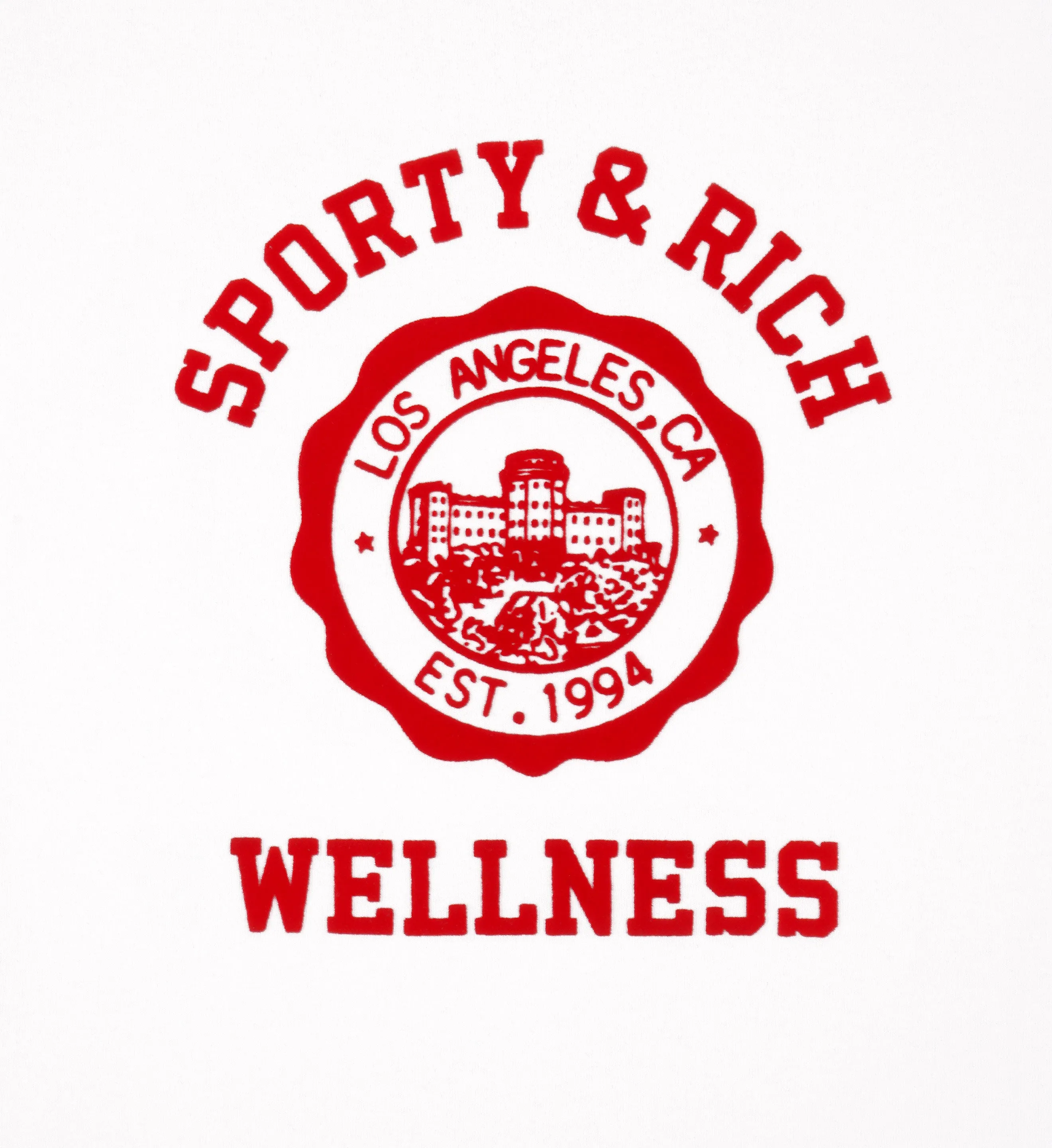 Emblem Ringer Tee - White/Bright Red