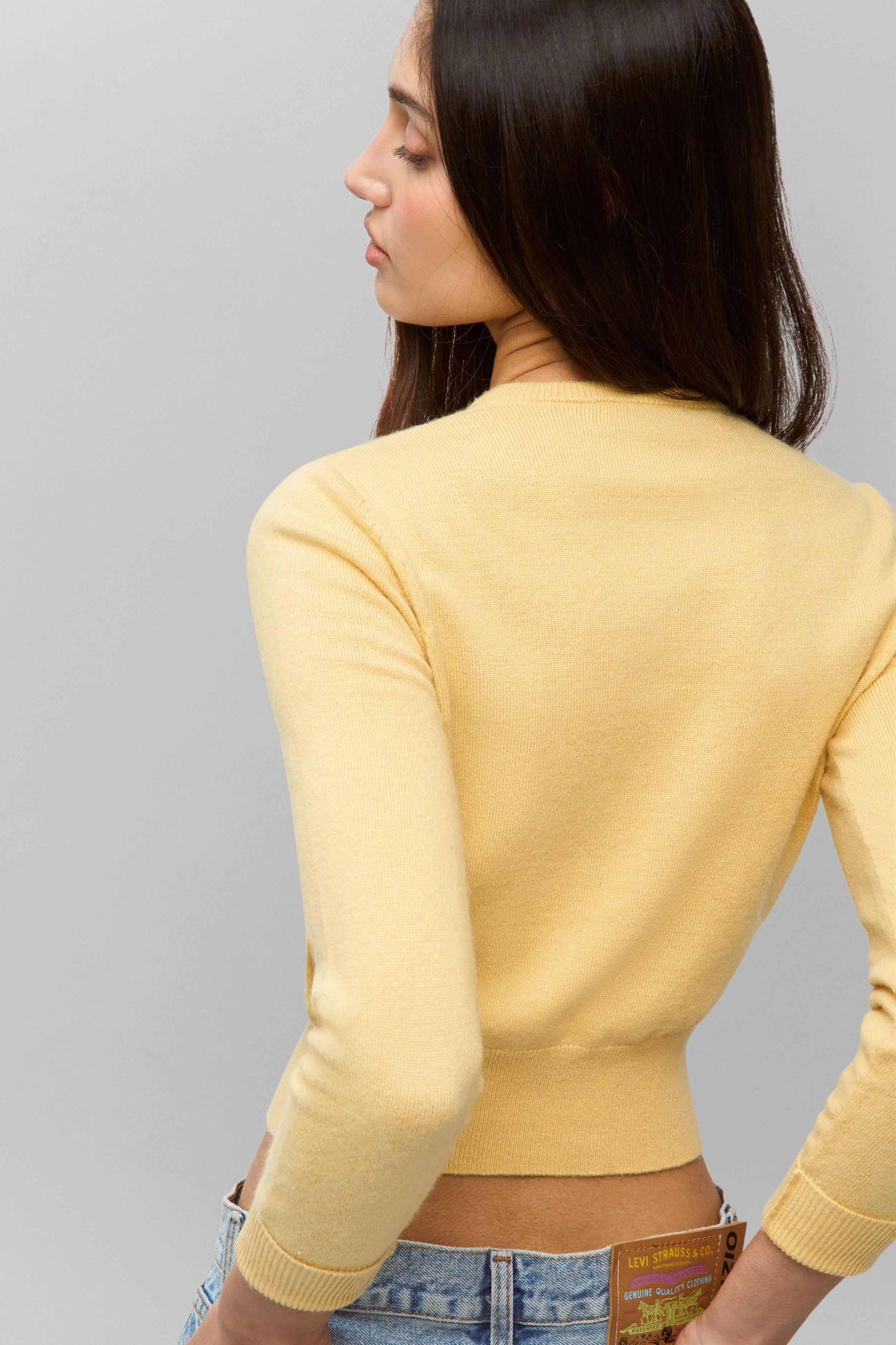 Adjustable Cuff Ventilated Armhole Design Emelie Wool Cardigan