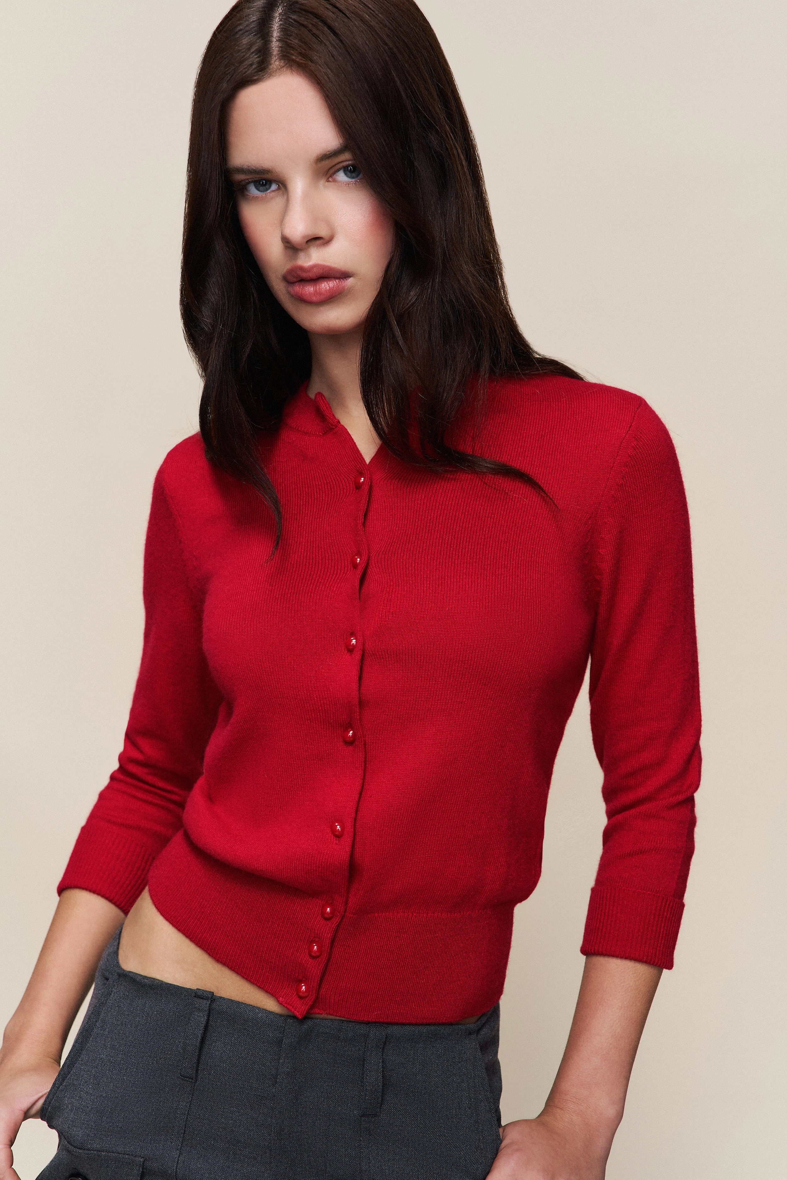 Modern Casual Look Emelie Wool Cardigan