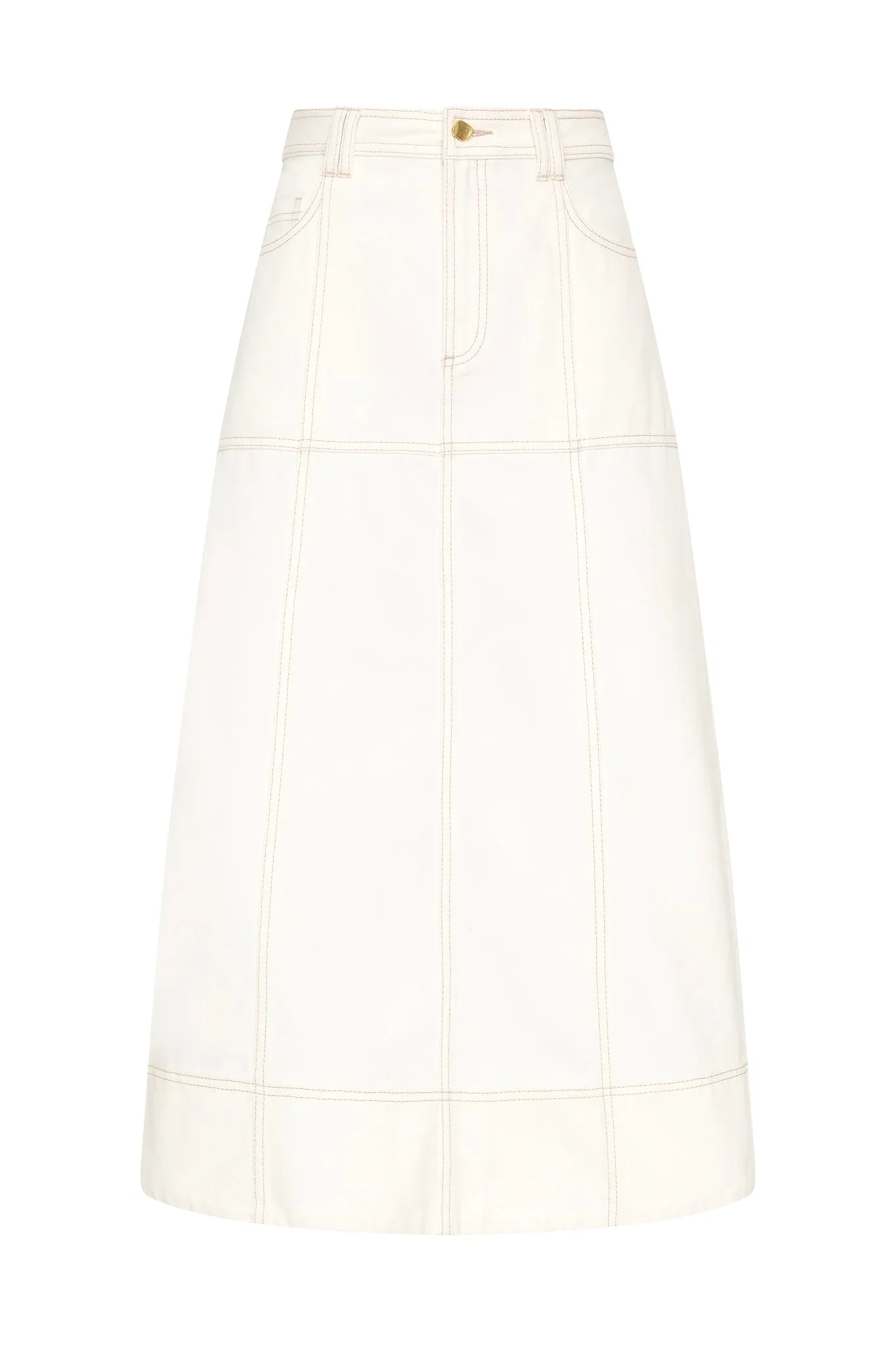 Emilie Denim Midi Skirt