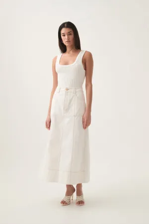 Emilie Denim Midi Skirt