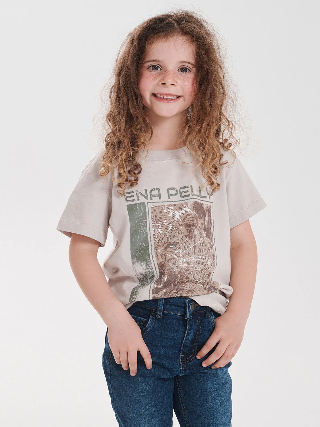 Ena Pelly Cheetah Tee - Alabaster