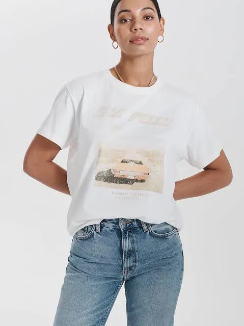 Ena Pelly HIghway Heartbreak Tee - Off White