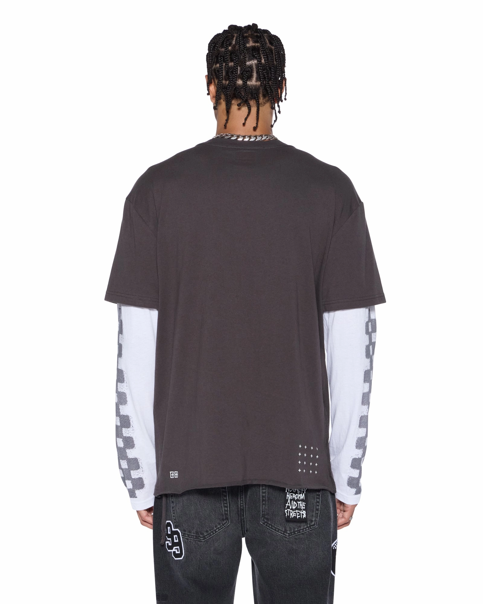 ENGINE LS LAYER TEE FADED BLACK Wedding