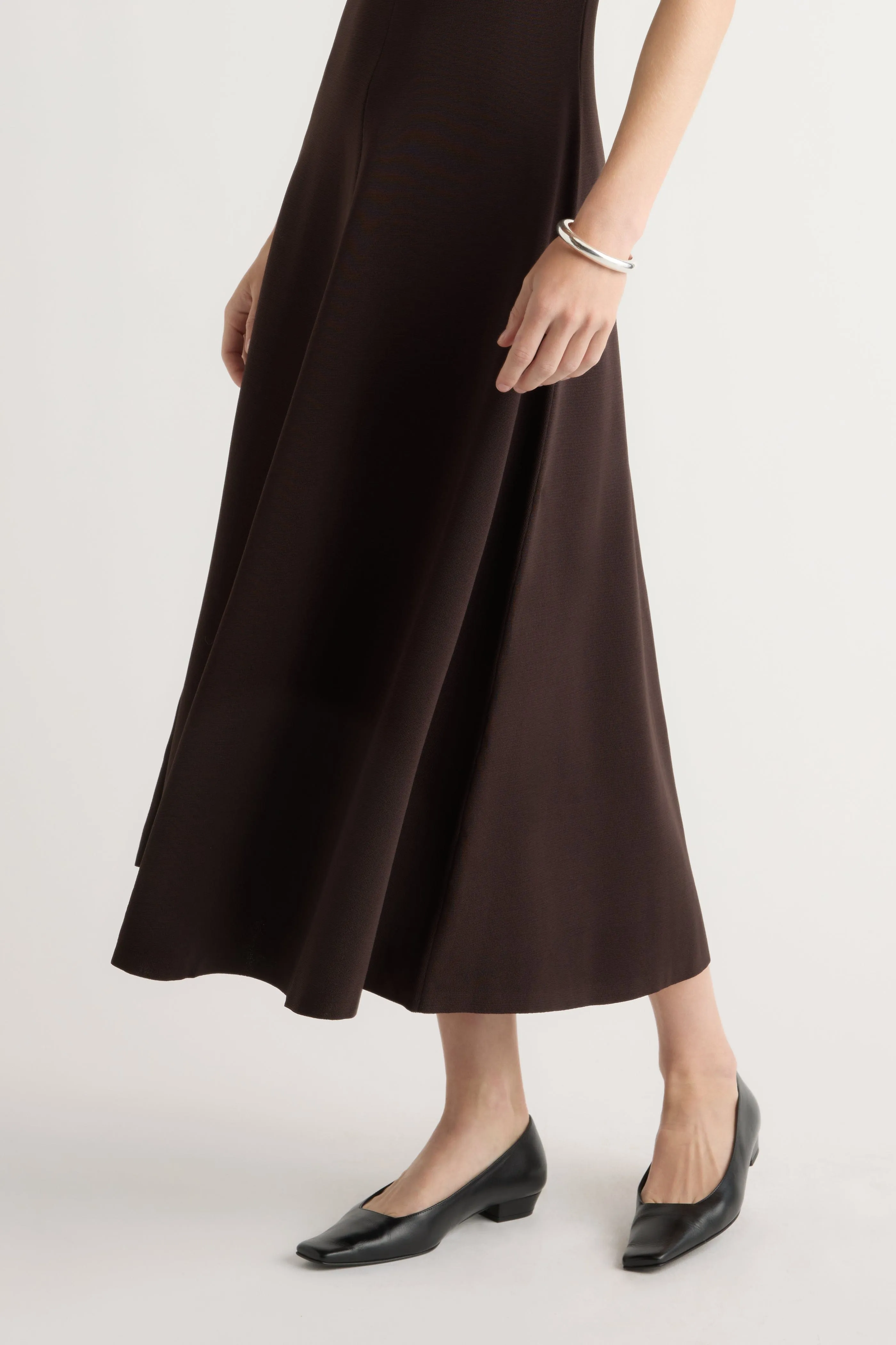 Enya Cinch-Waist Knit Dress Grace Soft Bold Statement