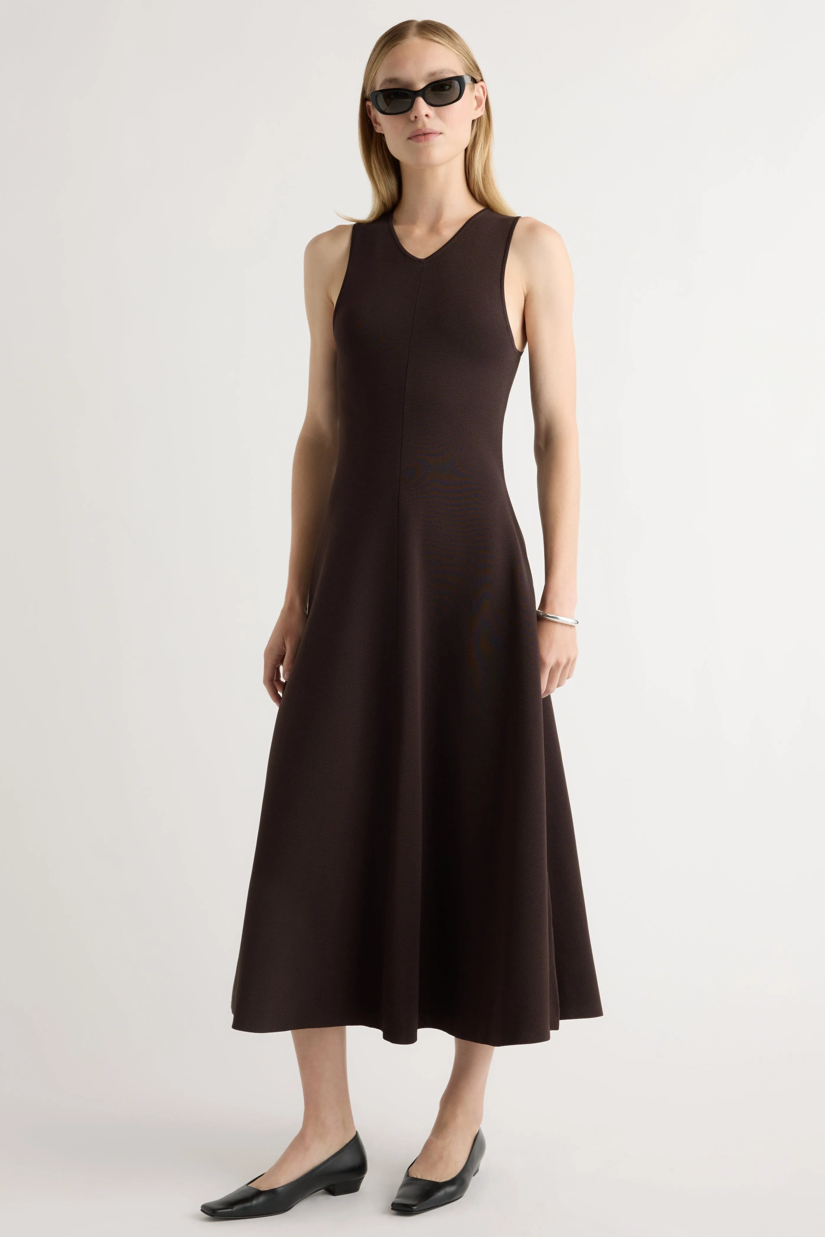 Happy Fit Flattering Silhouette Enya Cinch-Waist Knit Dress