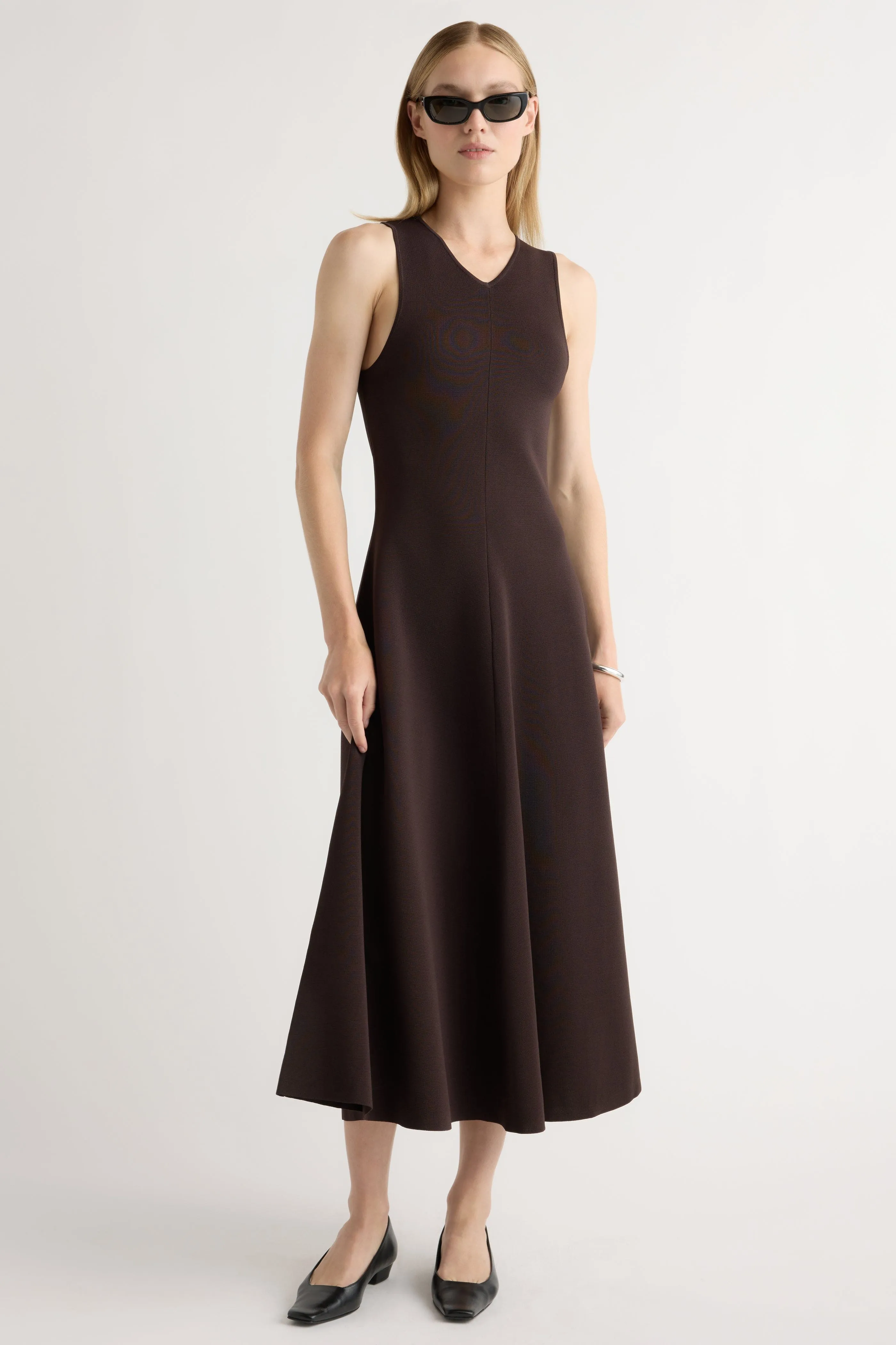 Neutral palette Enya Cinch-Waist Knit Dress