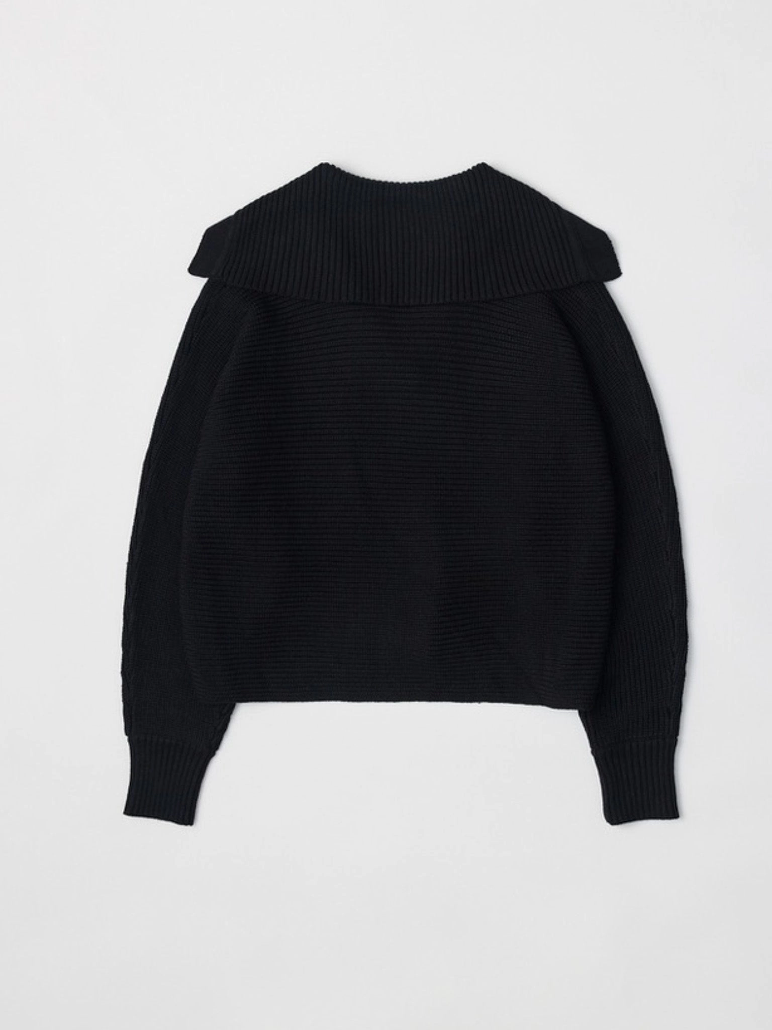 Simone Collared Sweater Black Soft Touch