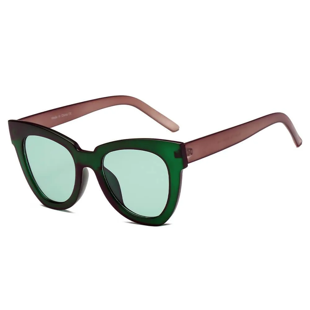 ESCABANA | S1061 - Women Round Cat Eye Fashion Sunglasses