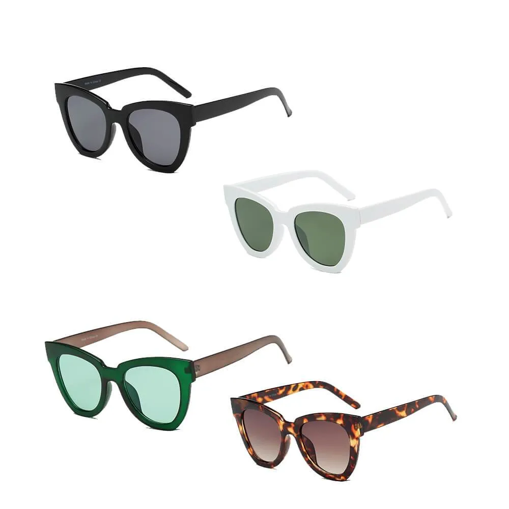 ESCABANA | S1061 - Women Round Cat Eye Fashion Sunglasses
