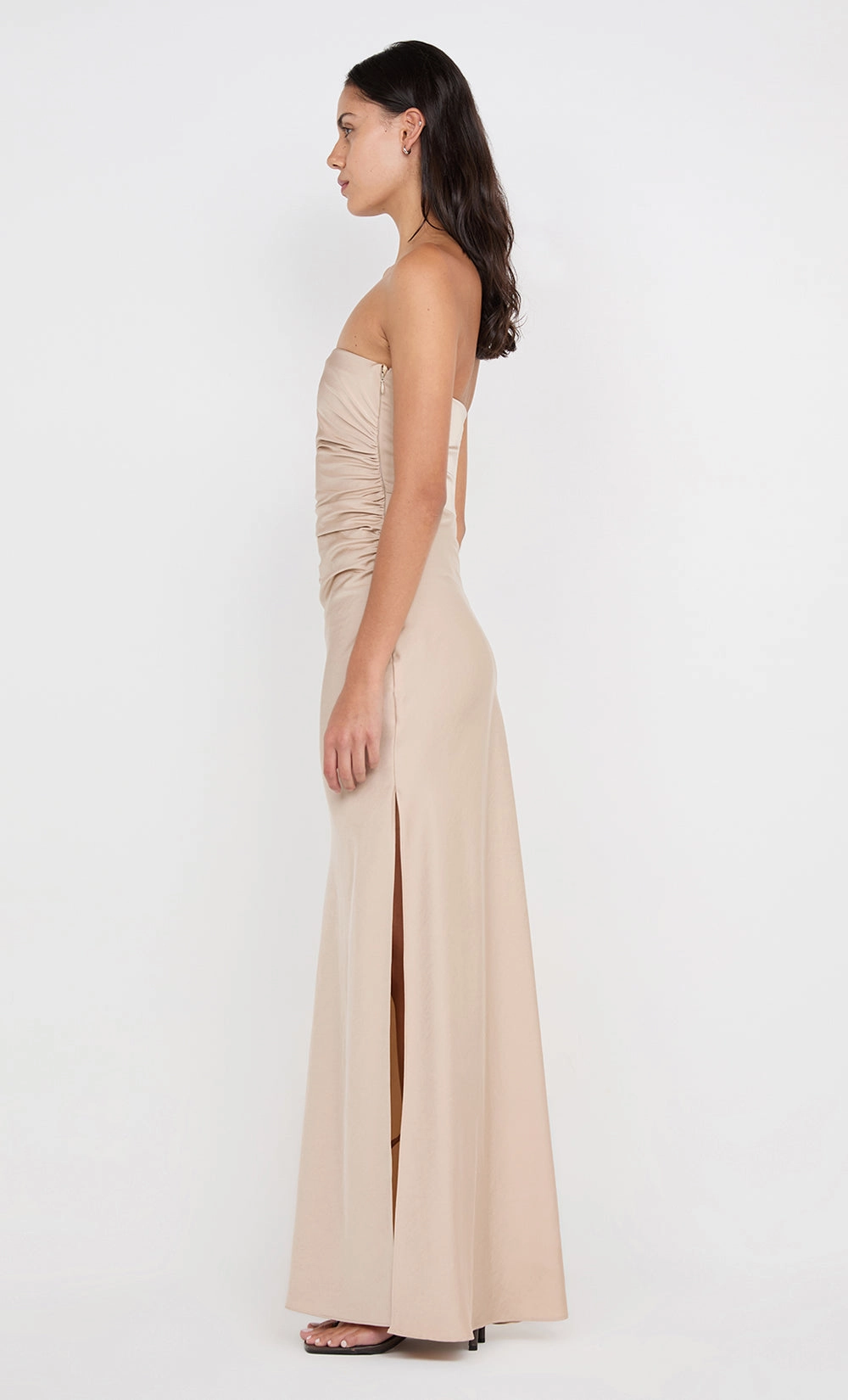 Festival Mood ETERNITY STRAPLESS MAXI DRESS - SAND