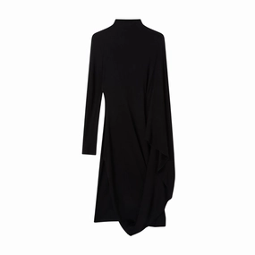 Jersey Midi Cape Dress Peace View