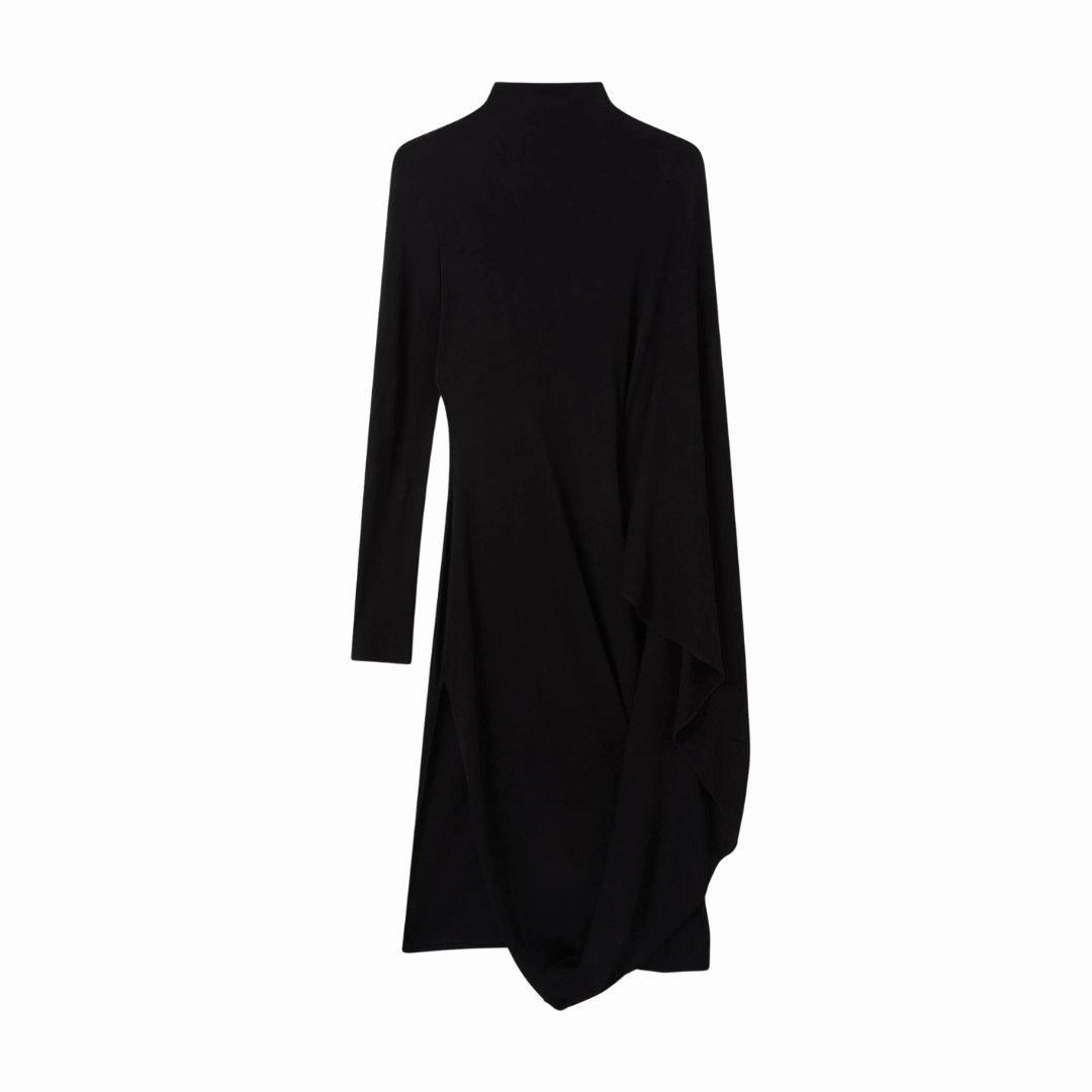 Jersey Midi Cape Dress Peace View