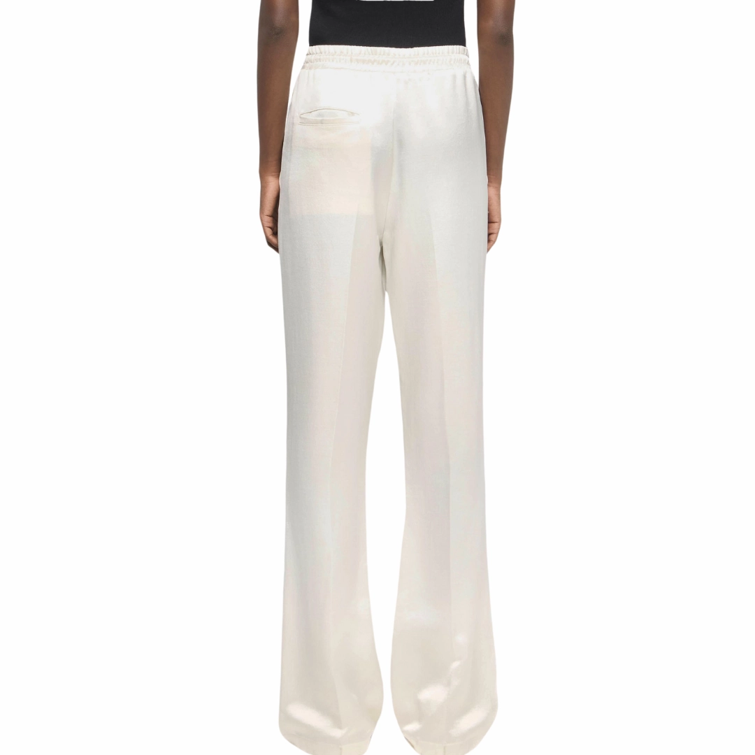 Drawstring Waist Trousers Cropped hem Comfortable Fabric