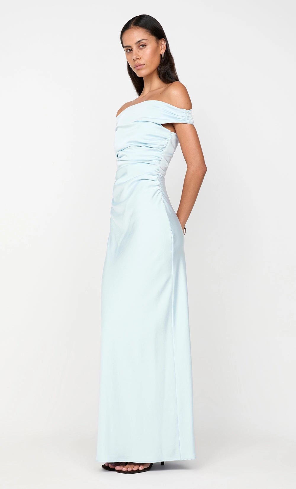 ETERNITY OFF SHOULDER MAXI - ARCTIC BLUE Coral Soft
