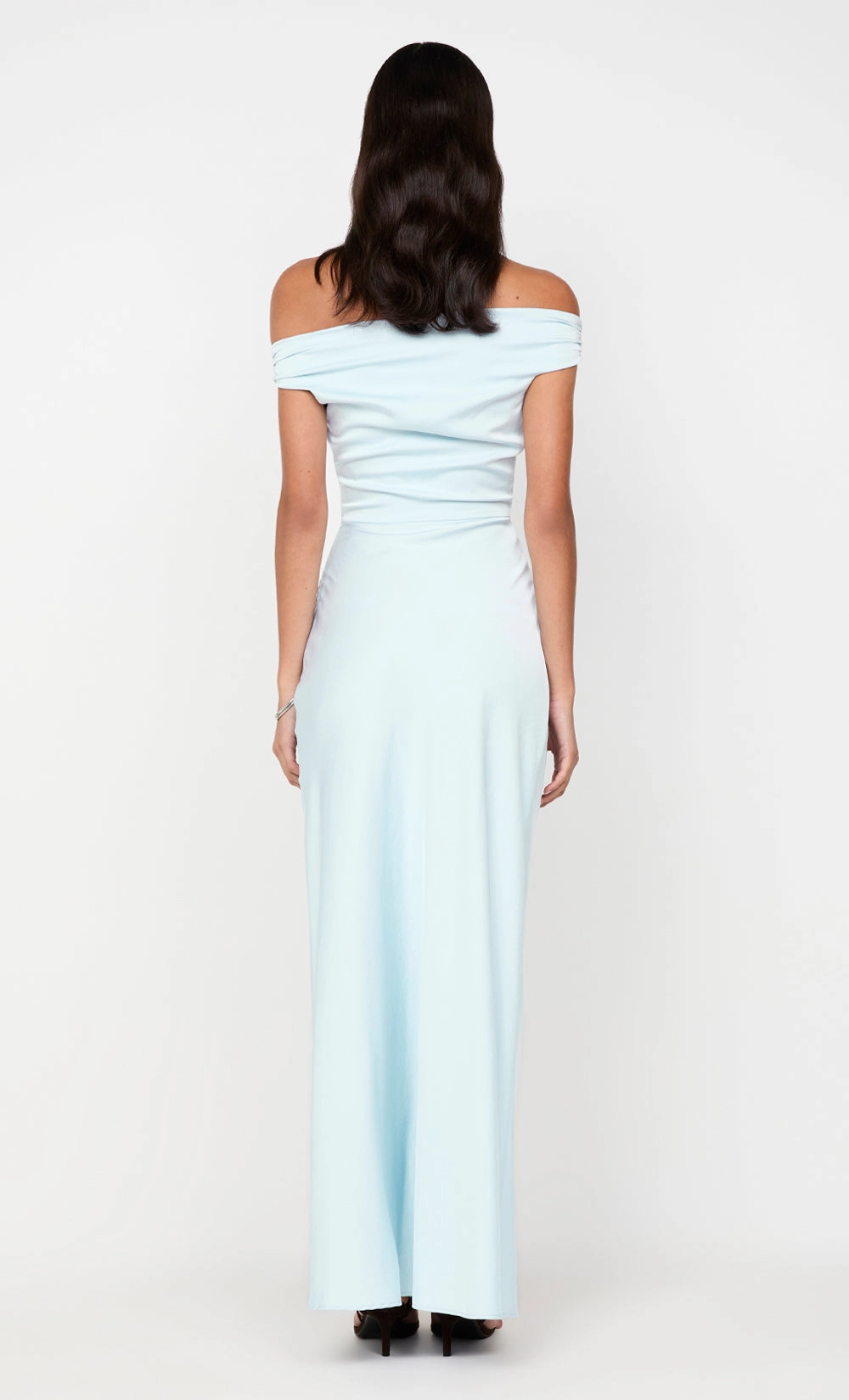 ETERNITY OFF SHOULDER MAXI - ARCTIC BLUE budget-friendly