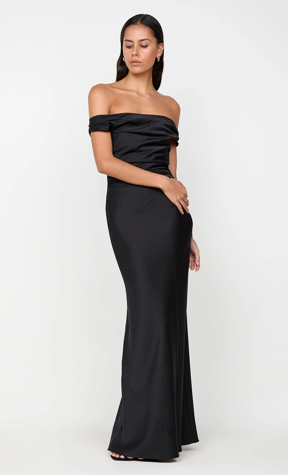 ETERNITY OFF SHOULDER MAXI - BLACK Luxe Comfort Modern-style