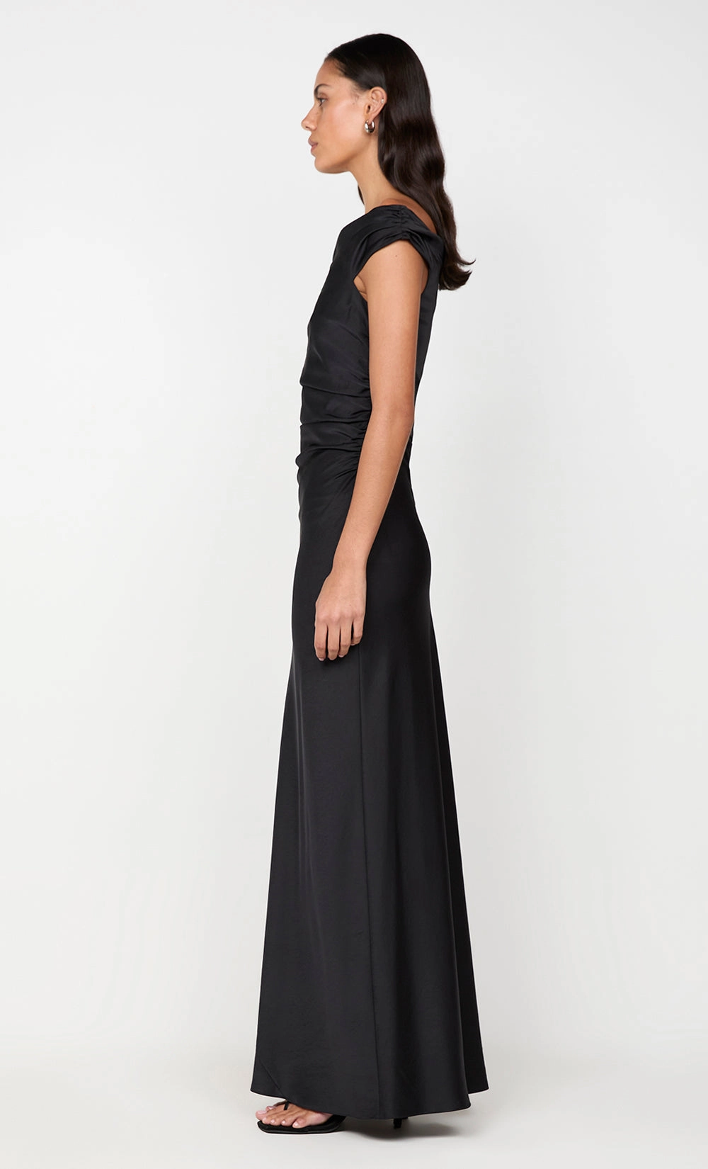 petite size ETERNITY OFF SHOULDER MAXI - BLACK