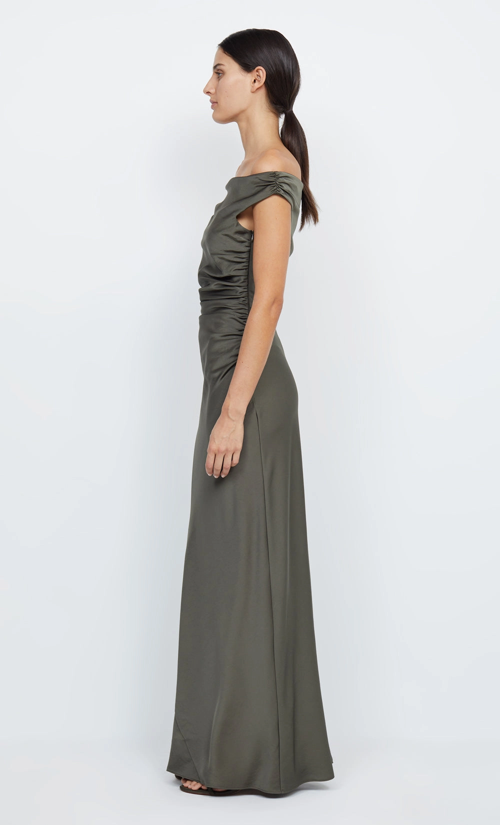Chic Comfort Wear ETERNITY OFF SHOULDER MAXI - DARK WILLOW