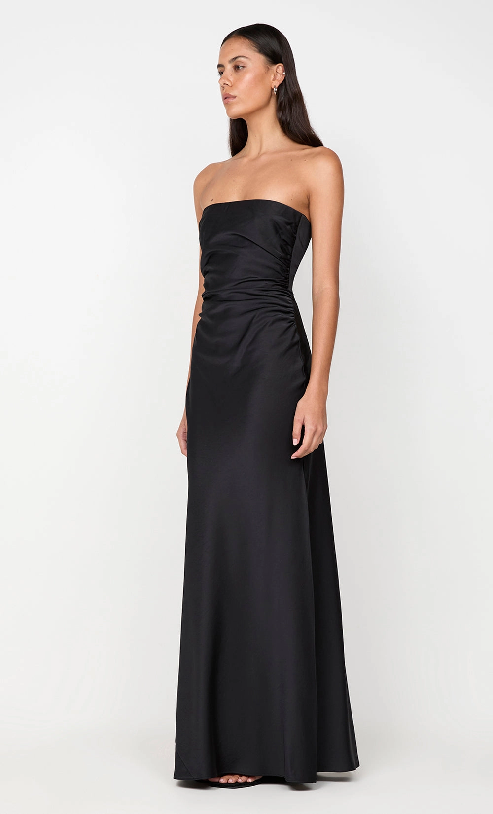 Light Flow ETERNITY STRAPLESS MAXI DRESS - BLACK