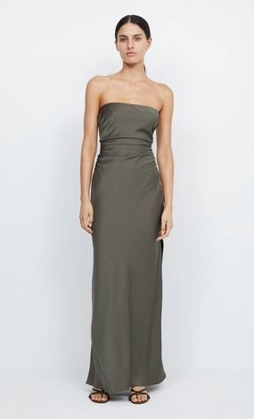 ETERNITY STRAPLESS MAXI DRESS - DARK WILLOW Country View Effortless Waist Design