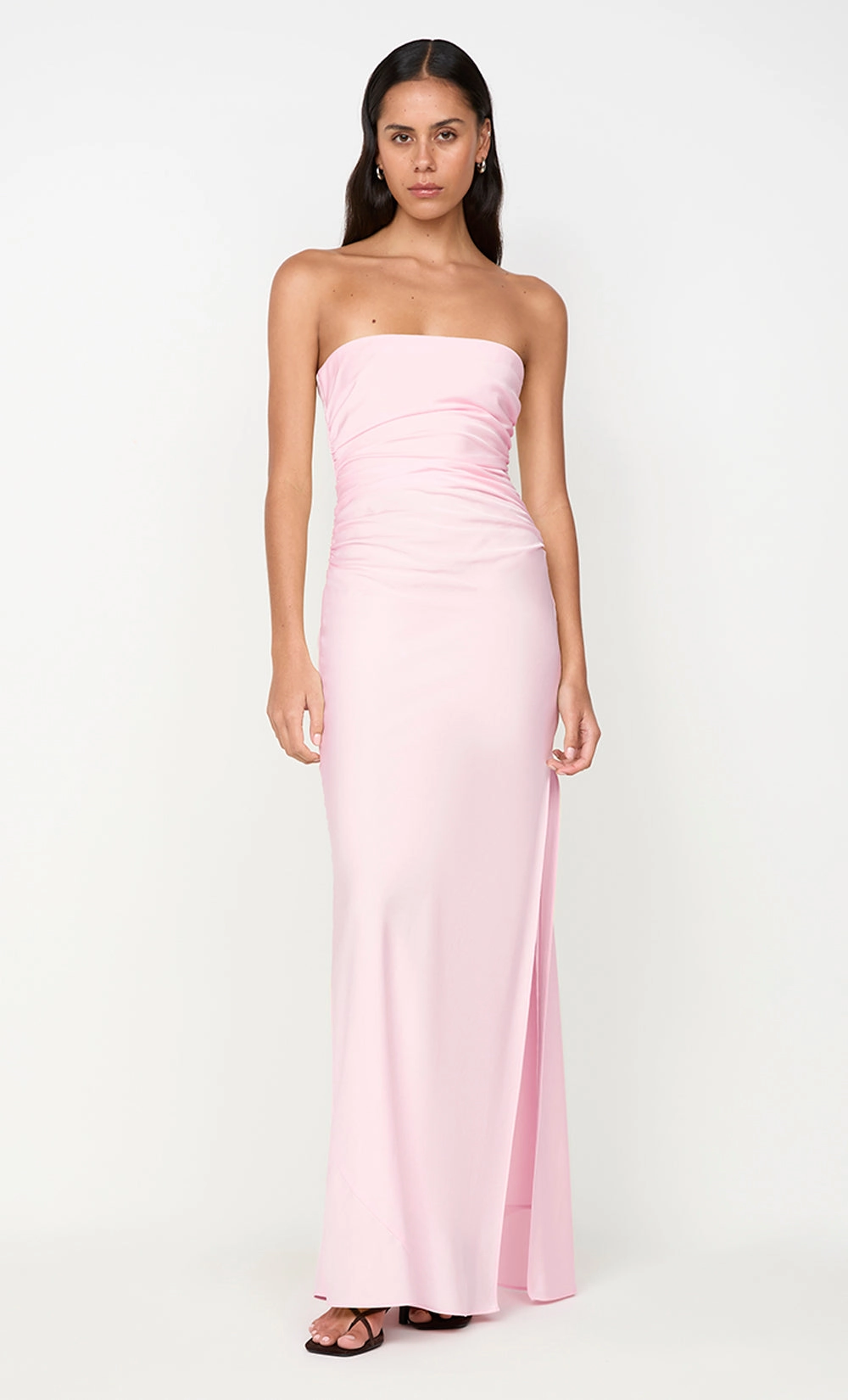 Warm Touch ETERNITY STRAPLESS MAXI DRESS - POWDER PINK