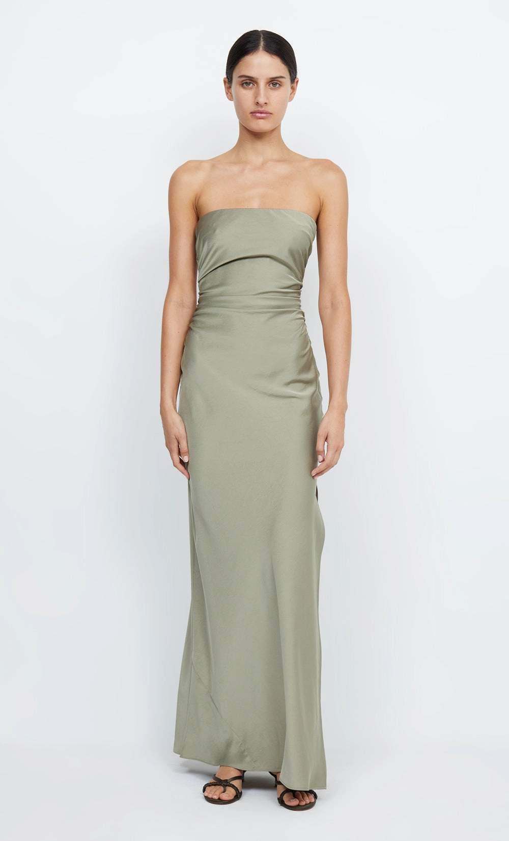 Casual Chic ETERNITY STRAPLESS MAXI DRESS - SAGE