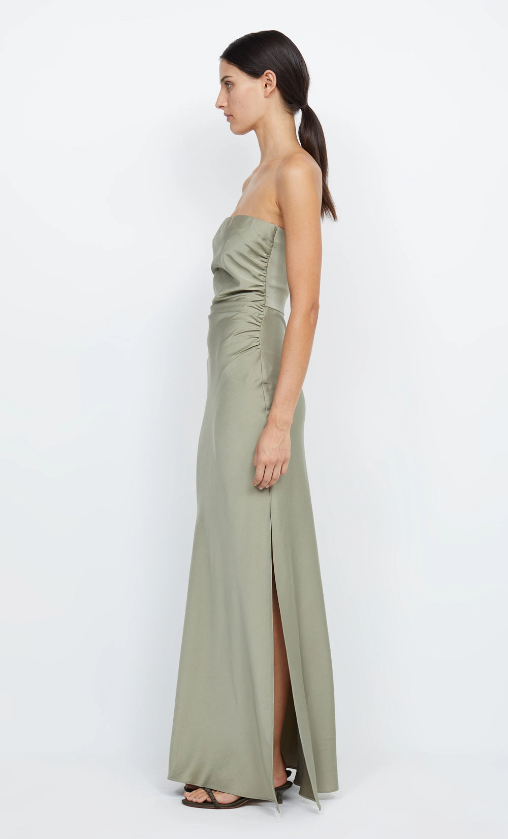 Relaxed Wear ETERNITY STRAPLESS MAXI DRESS - SAGE