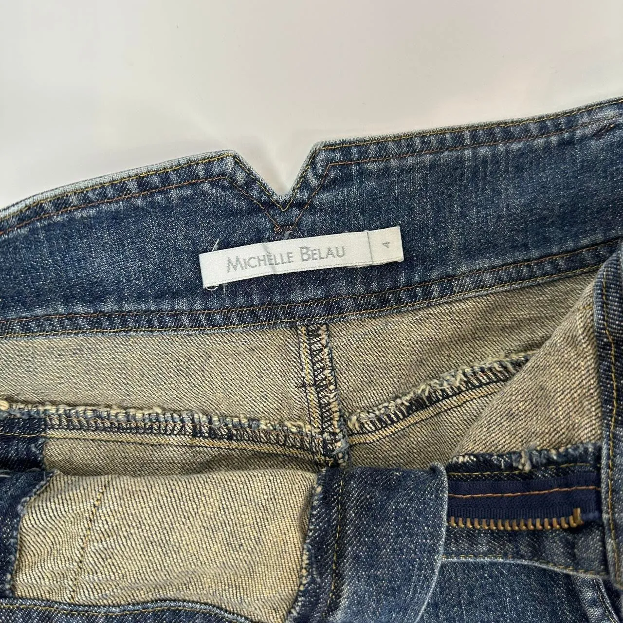 Euro Y2K Denim Mini Skirt (S)