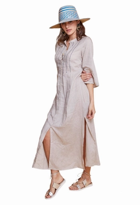 EVELINA LONG TUNIC GREY Influencer-Approved Sage Glow