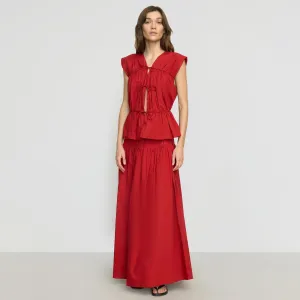 Eco conscious Bao Organic Cotton Drop-Waist Skirt