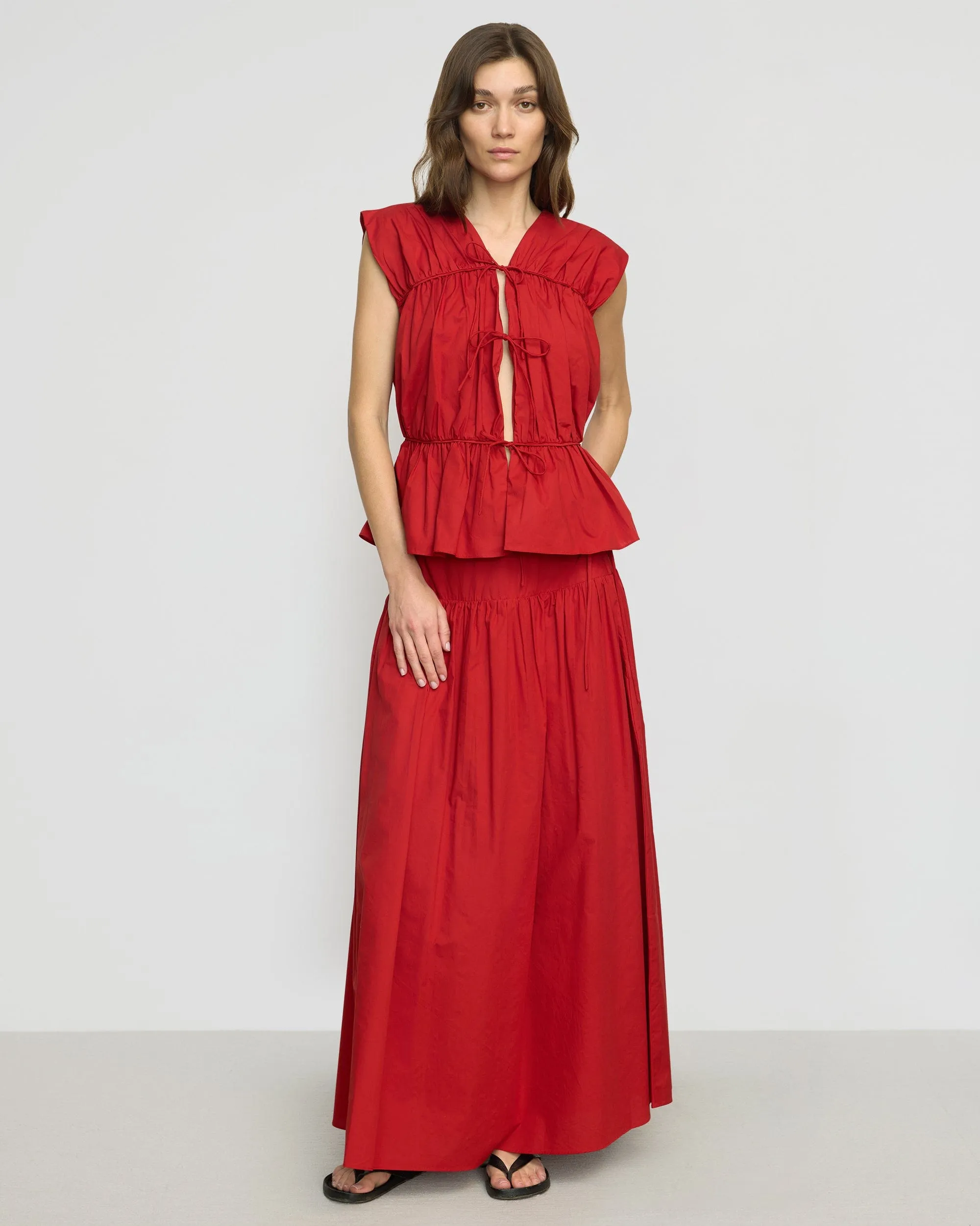 Outfit Moodset Bao Organic Cotton Drop-Waist Skirt