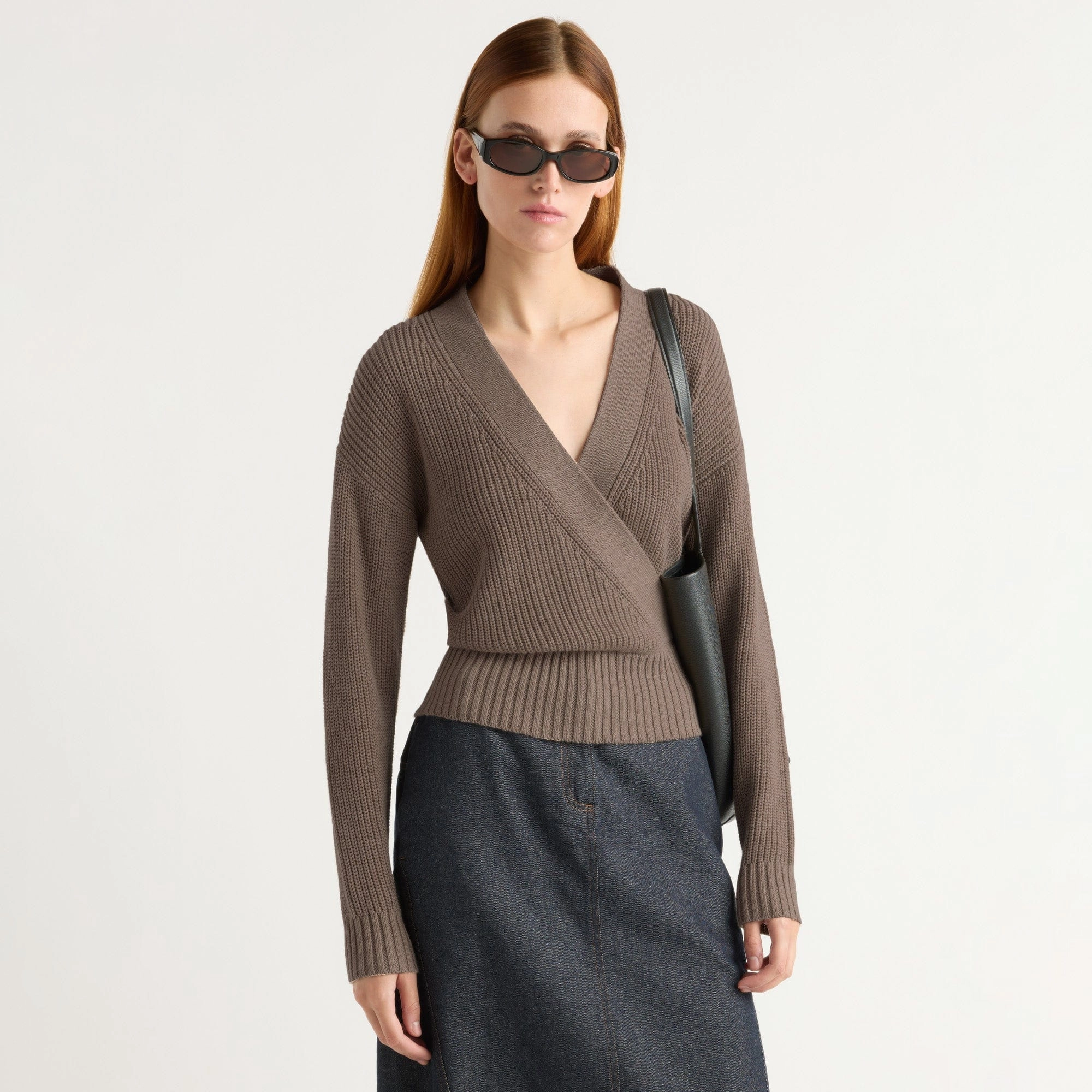 Maren Cropped V-Neck Sweater Layer Ready Fit Ultimate Comfort