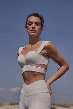 Elegant Corset Sports Bra Plain fitness clothing Pressure Distributing Design