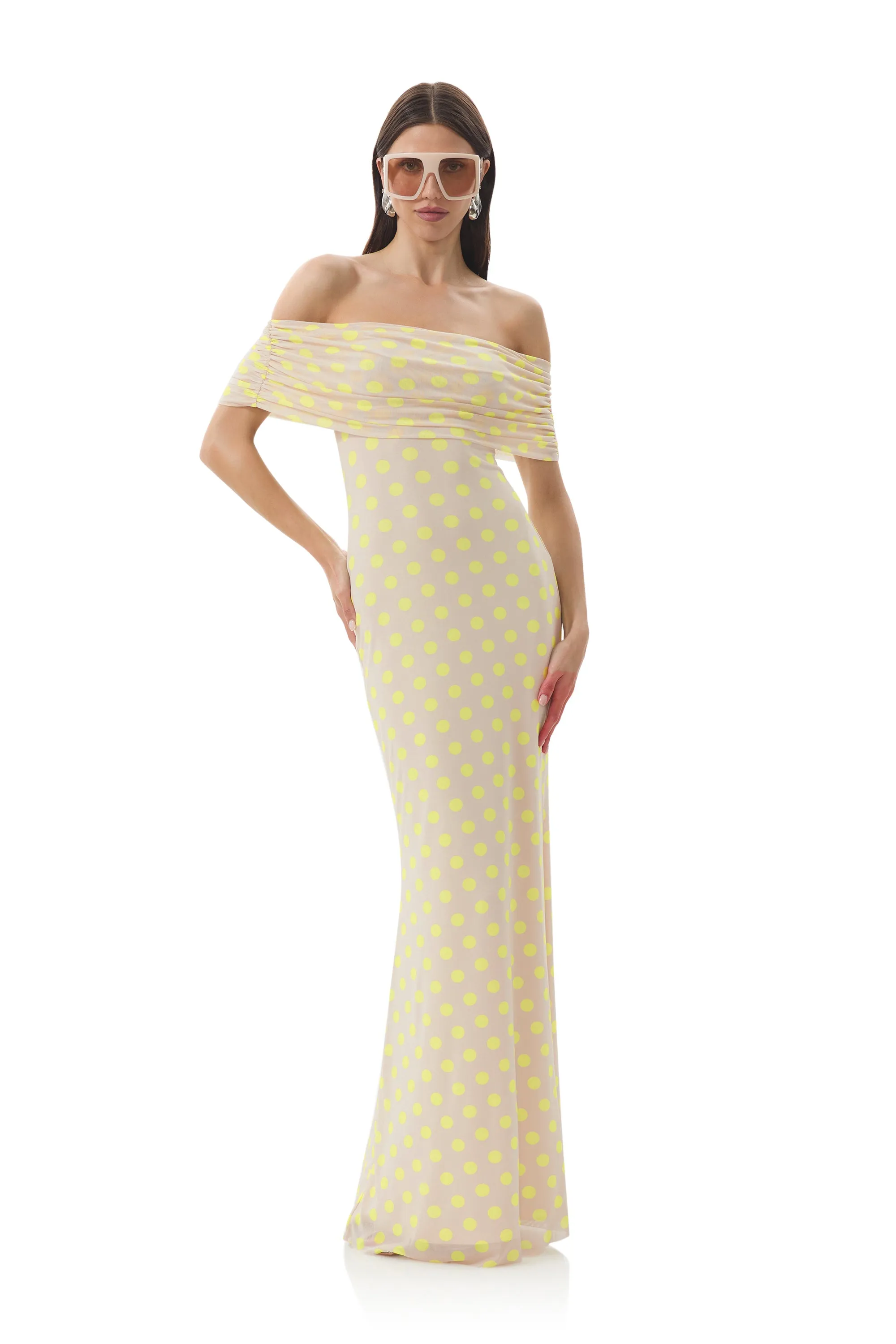 Sleek Appearance Polished Style McCall Dress - Sun Dot