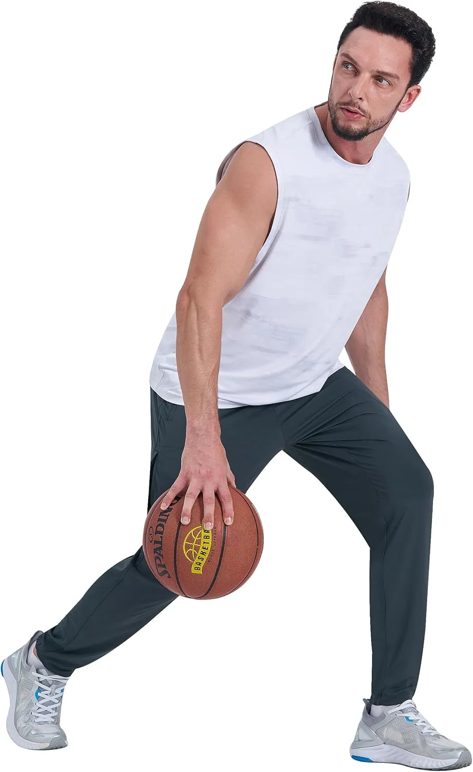 EZRUN Men's Joggers Stretch Athletic Workout Golf Pants Quick Dry Work Sweatpants Running Gym Hiking Track Pants