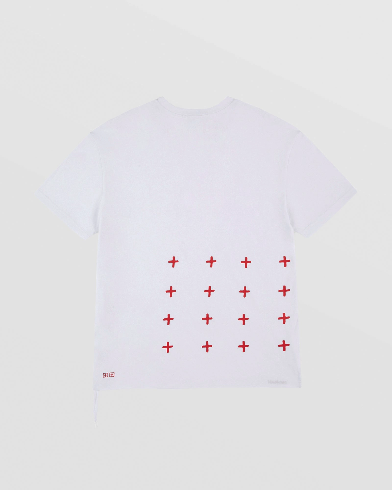 Skinny Fit 4X4 BIGGIE SS TEE WHITE/RED