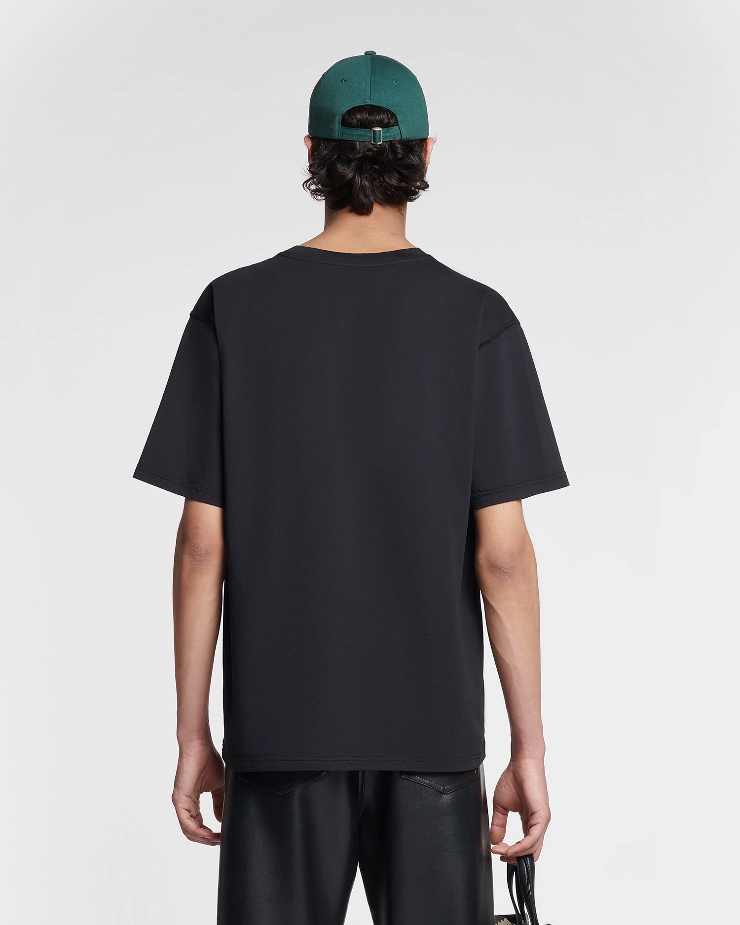 Reece - Embroidered Cotton-Jersey T-Shirt - Black LowProfileDesign